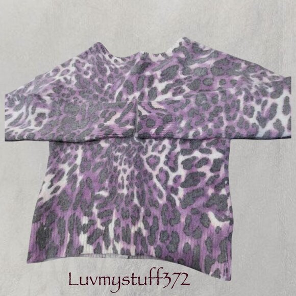 Cute Angora Animal Print Cardigan Sweater - Picture 4 of 8